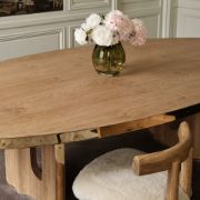 Shearling & Oak Dining Chair