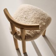 Shearling & Oak Dining Chair