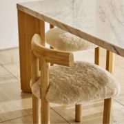 Shearling & Oak Dining Chair