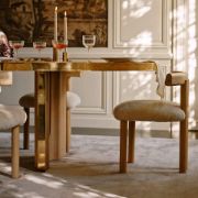 Shearling & Oak Dining Chair