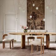 Shearling & Oak Dining Chair