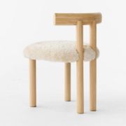 Shearling & Oak Dining Chair