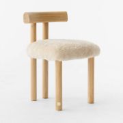 Shearling & Oak Dining Chair