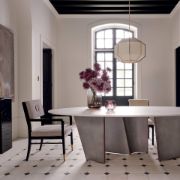 Lacquered Wood Dining Armchair