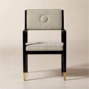 Lacquered Wood Dining Armchair