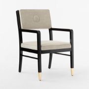 Lacquered Wood Dining Armchair