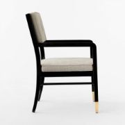 Lacquered Wood Dining Armchair