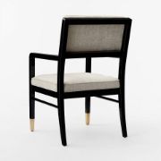 Lacquered Wood Dining Armchair