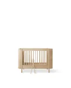 Picture of Convertible Wood Bed in White-Oiled Oak Finish
