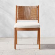 Teak & Rattan Dining Armchair