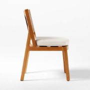 Teak & Rattan Dining Armchair