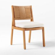 Teak & Rattan Dining Armchair