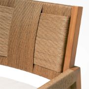Teak & Rattan Dining Armchair