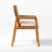 Teak & Rattan Dining Armchair