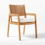 Teak & Rattan Dining Armchair
