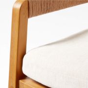 Teak & Rattan Dining Armchair