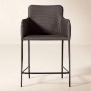 Vegan Leather Counter Stool