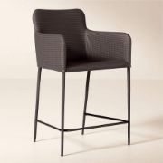 Vegan Leather Counter Stool