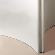 Round White Resin Dining Table