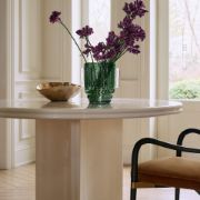 Round White Resin Dining Table