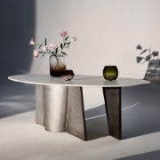 Resin & Metal Dining Table