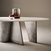 Resin & Metal Dining Table
