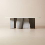 Resin & Metal Dining Table