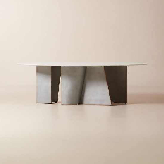 Resin & Metal Dining Table