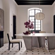 Resin & Metal Dining Table