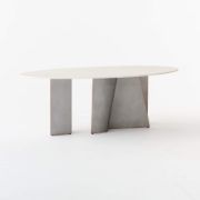 Resin & Metal Dining Table