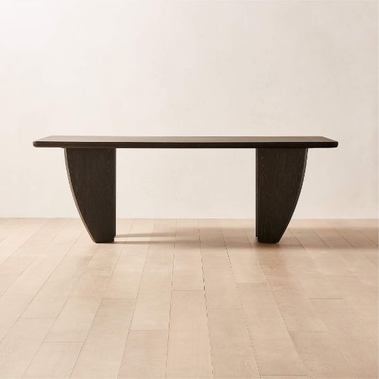 Black Ash Wood Dining Table