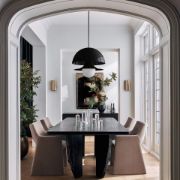 Black Ash Wood Dining Table
