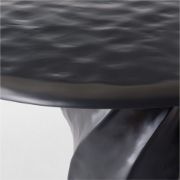 Black Round Resin Dining Table