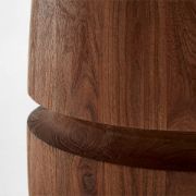 Round Acacia Wood Dining Table