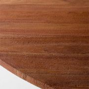 Round Acacia Wood Dining Table