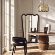 Round Acacia Wood Dining Table