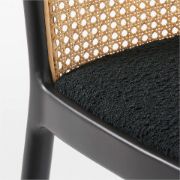 Black Cane Dining Chair