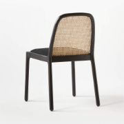 Black Cane Dining Chair