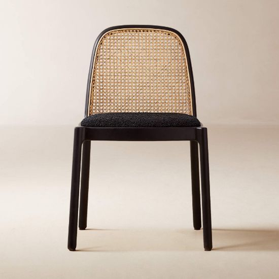 Black Cane Dining Chair