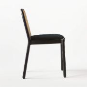 Black Cane Dining Chair