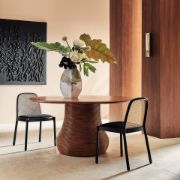 Black Cane Dining Chair