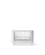 Picture of Convertible Wood Bed in White-Oiled Oak Finish