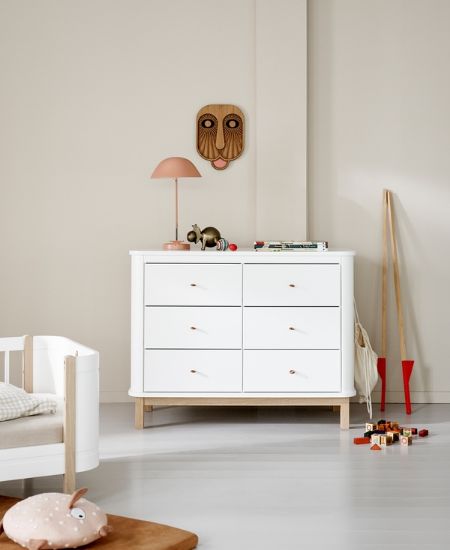 6‑Drawer White Oak Dresser