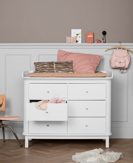 6‑Drawer White Dresser