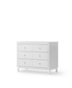 6‑Drawer White Dresser
