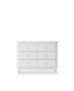 6‑Drawer White Dresser