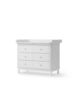 6‑Drawer White Dresser